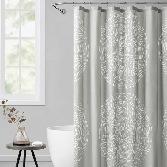 Marimekko Fokus Grey Shower Curtain - Marimekko Shower Curtains