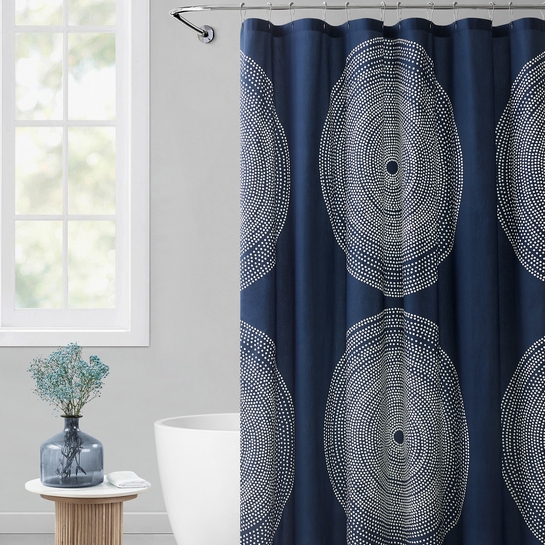 Marimekko Fokus Navy Shower Curtain Marimekko Shower Curtains