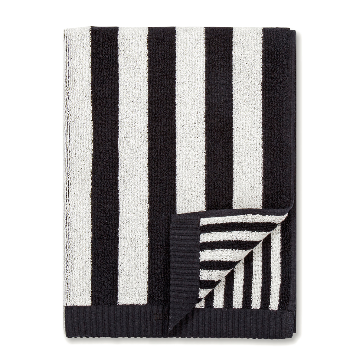 Marimekko Kaksi Raitaa White / Black Hand Towel Marimekko Kaksi