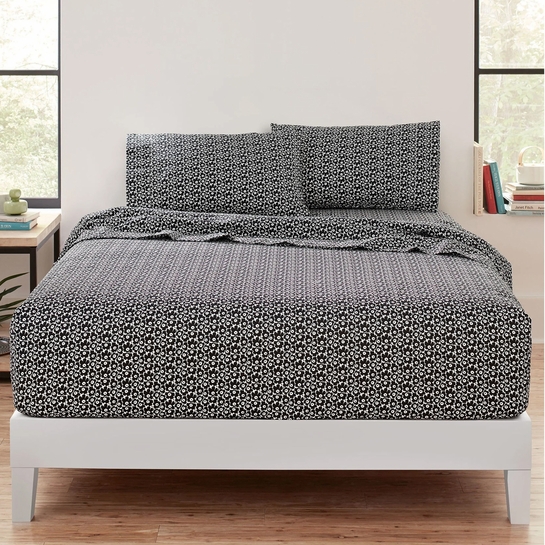 Marimekko Pikkuinen Unikko Black Sheet Sets Marimekko Bedding
