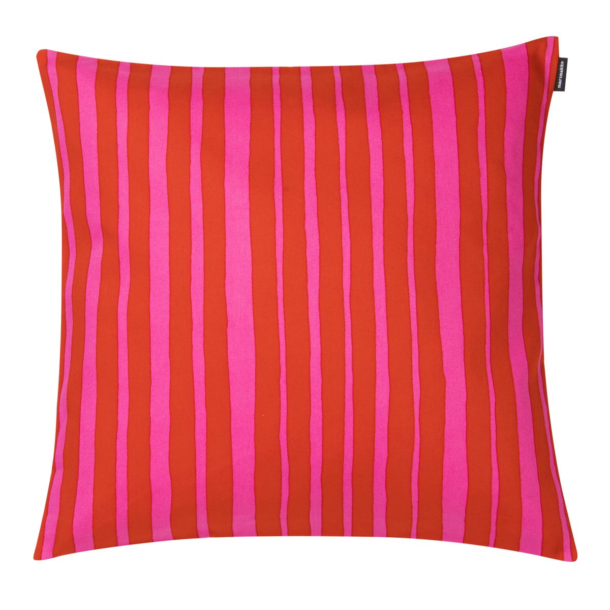 Marimekko Raide Red / Fuchsia Small Throw Pillow Throw Pillows