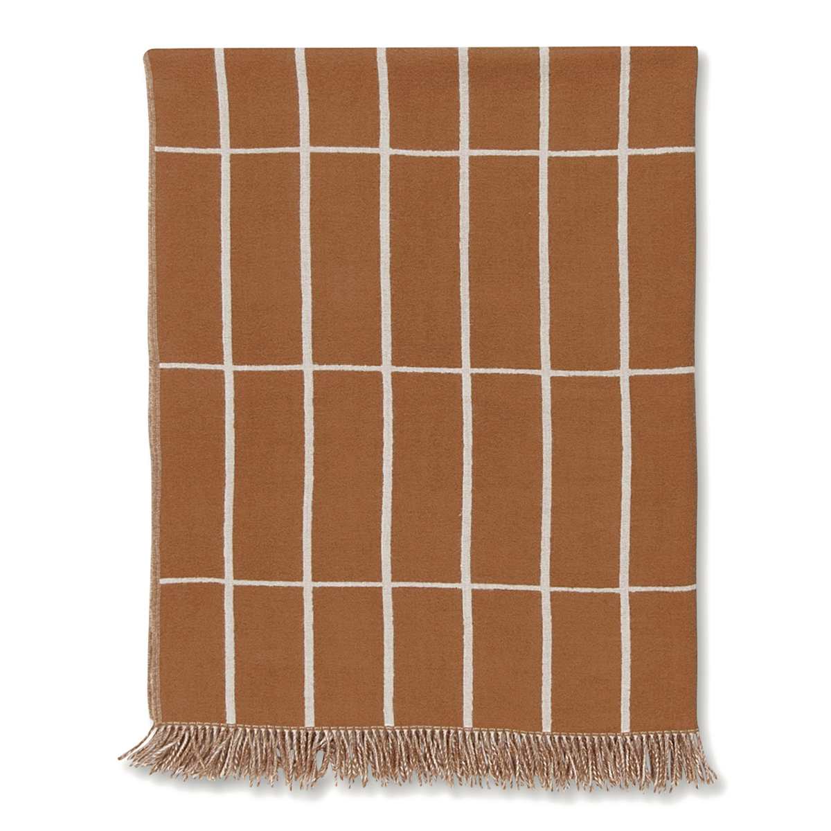 Marimekko Tiiliskivi Terracotta / Cream Blanket Blankets