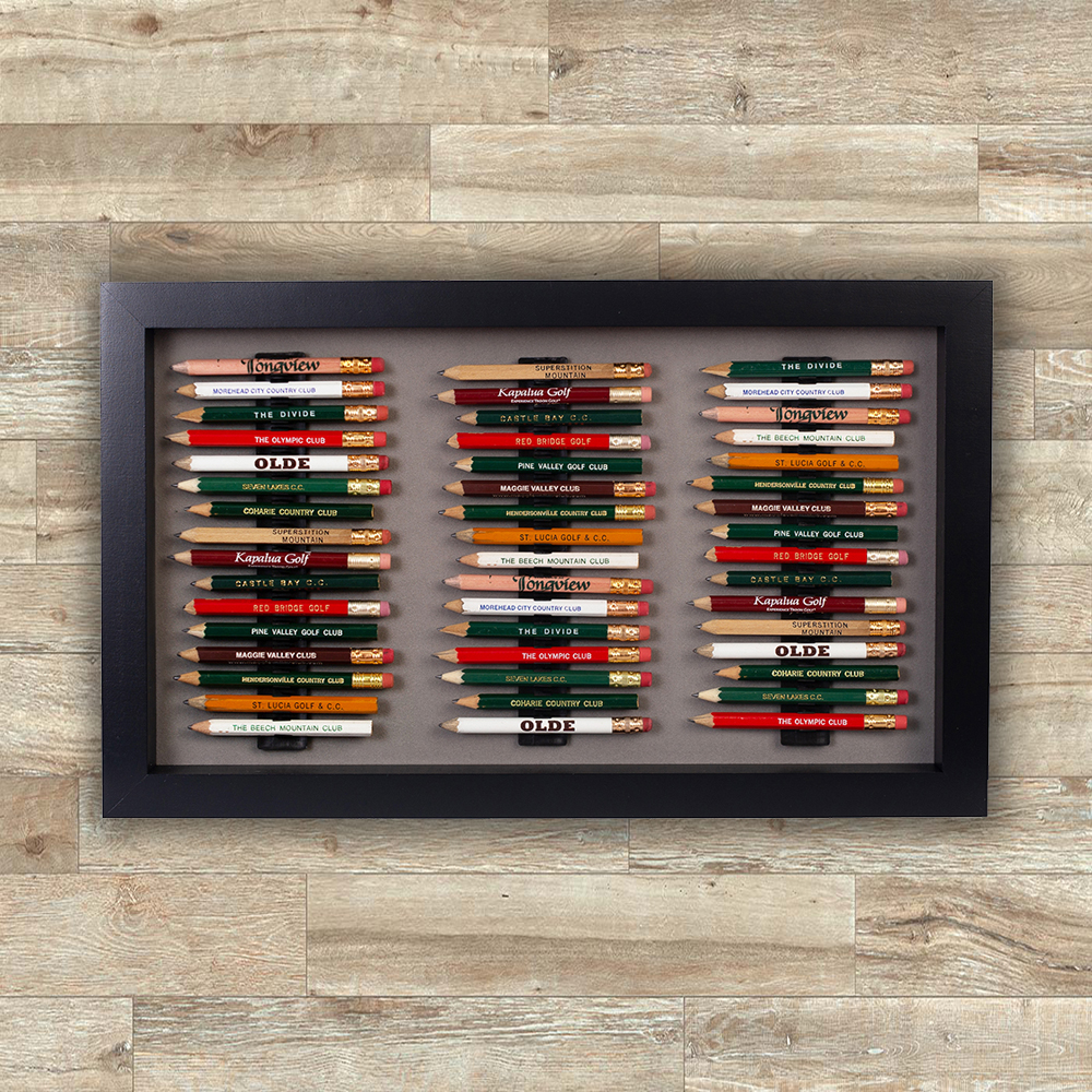 48 Golf Pencil Display Case Black