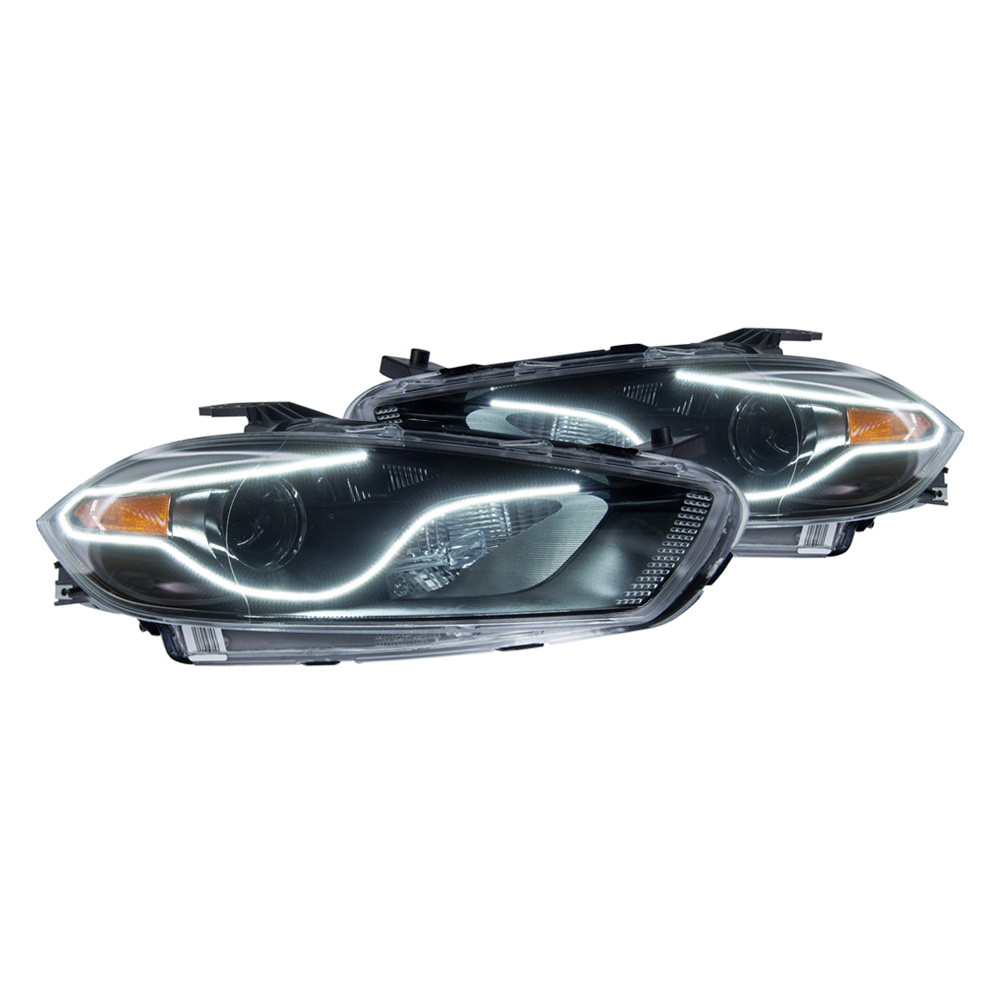Oracle Halo Head Lights Complete Assemblies OEM Style for Dodge Dart 20132015 Dodge Dart
