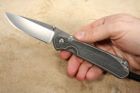 Chris Reeve Knives - Large Sebenza 31 Black Canvas Micarta Inlay