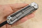 Chris Reeve Large Sebenza 31 Bog Oak & Boomerang Damascus #2