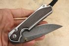 Chris Reeve Large Sebenza 31 Bog Oak & Boomerang Damascus #4