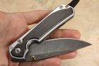 Chris Reeve Large Sebenza 31 Bog Oak & Boomerang Damascus #5