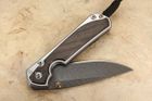 Chris Reeve Large Sebenza 31 Bog Oak & Boomerang Damascus #6