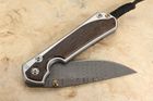 Chris Reeve Large Sebenza 31 Bog Oak & Ladder Damascus #2