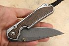 Chris Reeve Large Sebenza 31 Bog Oak & Ladder Damascus #3