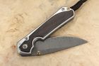 Chris Reeve Large Sebenza 31 Bog Oak & Ladder Damascus #4