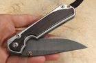 Chris Reeve Large Sebenza 31 Bog Oak & Ladder Damascus #5