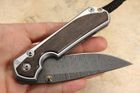 Chris Reeve Large Sebenza 31 Bog Oak & Ladder Damascus #7