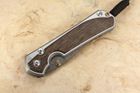 Chris Reeve Large Sebenza 31 Bog Oak & Ladder Damascus #8
