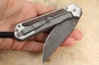 Chris Reeve Large Sebenza 31 Bog Oak & Ladder Damascus #8