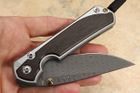 Chris Reeve Large Sebenza 31 Bog Oak & Ladder Damascus #9