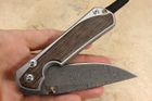 Chris Reeve Large Sebenza 31 Bog Oak & Ladder Damascus #10