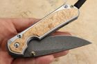 Chris Reeve Large Sebenza 31 Box Elder and Boomerang Damascus #13