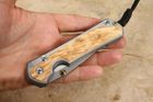 Chris Reeve Large Sebenza 31 Box Elder Burl Inlay #3