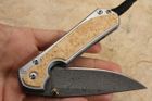 Chris Reeve Large Sebenza 31 Box Elder & Raindrop Damascus #2