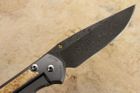 Chris Reeve Large Sebenza 31 Box Elder & Raindrop Damascus #3