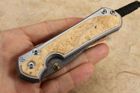 Chris Reeve Large Sebenza 31 Box Elder & Raindrop Damascus #3