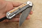 Chris Reeve Large Sebenza 31 Box Elder & Raindrop Damascus #5