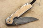 Chris Reeve Large Sebenza 31 Box Elder & Raindrop Damascus #6