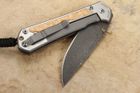 Chris Reeve Large Sebenza 31 Box Elder & Raindrop Damascus #6