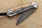Chris Reeve Large Sebenza 31 Box Elder & Raindrop Damascus #8