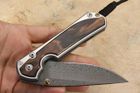 Chris Reeve Large Sebenza 31 Macassar Ebony & Ladder Damascus #3
