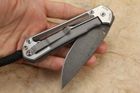 Chris Reeve Large Sebenza 31 Macassar Ebony & Ladder Damascus #10