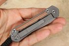 Chris Reeve Small Sebenza 21 Natural Micarta Inlay Tanto Folding Knife