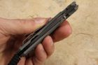 Chris Reeve Small Sebenza 31 Black Micarta & Ladder Damascus