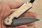 Chris Reeve Small Sebenza 31 Box Elder & Boomerang Damascus #3