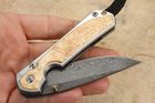 Chris Reeve Small Sebenza 31 Box Elder & Boomerang Damascus #5
