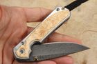 Chris Reeve Small Sebenza 31 Box Elder & Boomerang Damascus #7