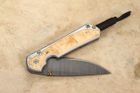 Chris Reeve Small Sebenza 31 Box Elder & Ladder Damascus #5