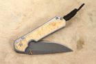 Chris Reeve Small Sebenza 31 Box Elder & Ladder Damascus #6