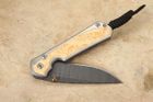 Chris Reeve Small Sebenza 31 Box Elder & Ladder Damascus #9