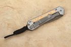 Chris Reeve Small Sebenza 31 Box Elder & Ladder Damascus #10