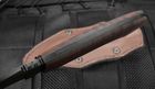 Winkler Crusher Belt Knife - Maple Handle - Leather Sheath