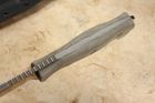 Hinderer Fieldtac 6" Harpoon Spearpoint - Stonewash Finish and OD Green Micarta