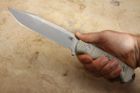 Hinderer Fieldtac 6" Harpoon Spearpoint - Stonewash Finish and OD Green Micarta
