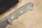 Hinderer Fieldtac 6" Harpoon Spearpoint - Working Finish and OD Green Micarta