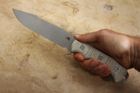 Hinderer Fieldtac 6" Harpoon Spearpoint - Working Finish and OD Green Micarta