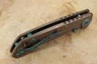 Sparan Harsey Folding Knife - Plague Doctor Green - Damascus