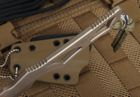 Spartan Blades Enyo Flat Dark Earth - Neck Knife Fixed Blade