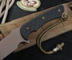 Spartan Blades Horkos - Dark Earth Blade & Black Micarta Tactical Fixed Blade